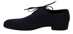 Scarpe eleganti Derby in pelle scamosciata blu - D&G - EU43 / US10