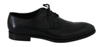 Scarpe da uomo Derby Formal in pelle nera-Dolce & Gabbana-EU46 / US13