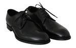 Scarpe da uomo Derby Formal in pelle nera-Dolce & Gabbana-EU46 / US13