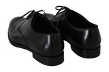 Scarpe da uomo Derby Formal in pelle nera-Dolce & Gabbana-EU46 / US13