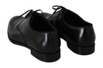 Scarpe da uomo Derby Formal in pelle nera-Dolce & Gabbana-EU44 / US11