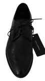 Scarpe da uomo Derby Formal in pelle nera-Dolce & Gabbana-EU43 / US10