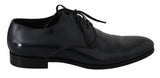 Scarpe da uomo formali Derby in pelle blu-Dolce & Gabbana-EU45 / US12