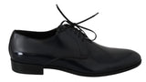 Scarpe da uomo formali Derby in pelle blu-Dolce & Gabbana-EU45 / US12