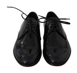 Scarpe da uomo formali Derby in pelle blu-Dolce & Gabbana-EU45 / US12