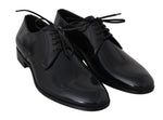 Scarpe da uomo formali Derby in pelle blu-Dolce & Gabbana-EU45 / US12