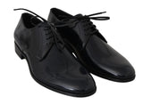 Scarpe da uomo Derby Formal in pelle blu - Dolce & Gabbana - EU43 / US10