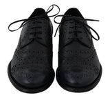 Scarpe formali Derby Wingtip in pelle blu - D&G - EU41.5 / US8.5