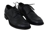 Scarpe formali Derby Wingtip in pelle blu - D&G - EU41.5 / US8.5