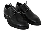 Scarpe da uomo convenzionali in pelle nera con vestito derby-D&G-EU46 / US13