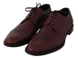 Scarpe classiche Derby in pelle bordeaux - Dolce & Gabbana - EU45 / US12