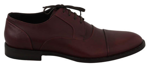 Scarpe classiche Derby in pelle bordeaux - Dolce & Gabbana - EU43 / US10