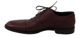 Scarpe classiche Derby in pelle bordeaux - Dolce & Gabbana - EU43 / US10