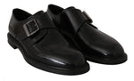 Scarpe eleganti con monkstrap in pelle nere - D&G - EU46 / US13