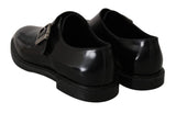 Scarpe eleganti con monkstrap in pelle nere - D&G - EU46 / US13