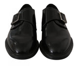 Scarpe eleganti con monkstrap in pelle nere - D&G - EU45 / US12