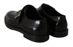 Scarpe eleganti con monkstrap in pelle nere - D&G - EU45 / US12