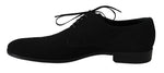 Scarpe da uomo convenzionali in pelle nera con vestito derby-D&G-EU44 / US11