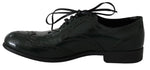 Scarpe alari in pelle verde con fibbia Oxford - D&G - EU39 / US8.5