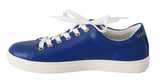 Sneakers in pelle blu con cuore rosso e oro - D&G - EU36 / US5.5