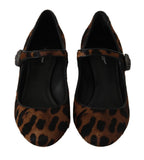 Scarpe Mary Janes in pelle di vitello marrone - D&G - EU38 / US7.5