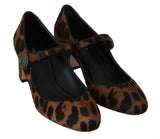 Scarpe Mary Janes in pelle di vitello marrone - D&G - EU38 / US7.5