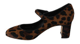 Scarpe Mary Janes in pelle di vitello marrone - D&G - EU38 / US7.5