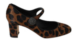 Scarpe Mary Janes in pelle di vitello marrone - D&G - EU38.5 / US8