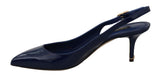 Scarpe con cinturino in pelle verniciata blu - D&G - EU40 / US9.5