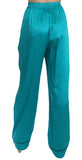 Pantaloni pigiama in seta stretch blu acqua Pantaloni - D&G - IT40-S