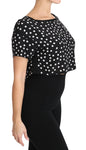 Top corto in seta a pois neri - Dolce & Gabbana - IT44-L