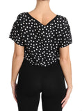 Top corto in seta a pois neri - Dolce & Gabbana - IT44-L