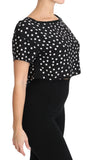 Top corto in seta a pois neri - Dolce & Gabbana - IT36-XXS