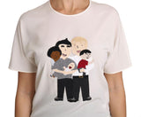 T-shirt dgfamily in seta bianca elasticizzata - D&G - IT44-L