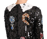 Abito da fiaba in cristallo con paillettes nero - D&G - IT40-S