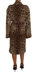 Abito kimono con stampa leopardata - Dolce & Gabbana - IT46-XL