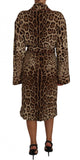 Abito kimono con stampa leopardata - Dolce & Gabbana - IT46-XL