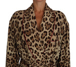 Abito kimono con stampa leopardata - Dolce & Gabbana - IT46-XL