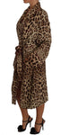 Abito kimono con stampa leopardata - Dolce & Gabbana - IT46-XL