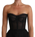 Abito con bustino bustino trasparente nero - Dolce & Gabbana - IT40-S