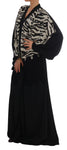 Abito in seta nera con zeppa in caftano con zeppa Abaya - D&G - IT48-XXL