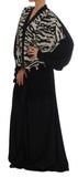 Abito in seta nera con zeppa in caftano con zeppa Abaya - D&G - IT48-XXL