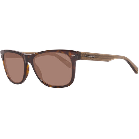 Occhiali da sole Ermenegildo Zegna EZ0028 52J 54 Uomo Marroni