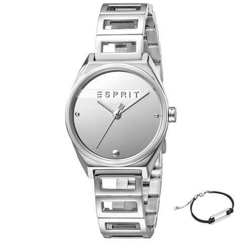 Orologio Esprit ES1L058M0015 Set regalo Bracciale donna argento