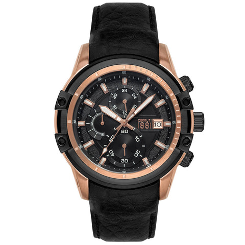 Orologio Cerruti 1881 CRA23501 Uomo Valdaone Nero