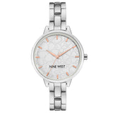 Orologio Nine West NW / 2227SVRT da donna argento