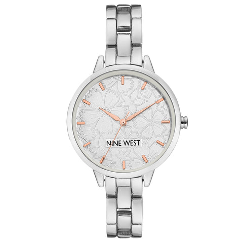 Orologio Nine West NW / 2227SVRT da donna argento