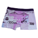 Boxer uomo con banconota da 500 euro - Taglia XL-XXL