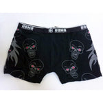 Boxer da uomo con teschi - Colore Nero - Taglia XL/XXL