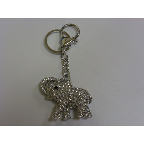 Portachiavi a forma di Elefante con strass